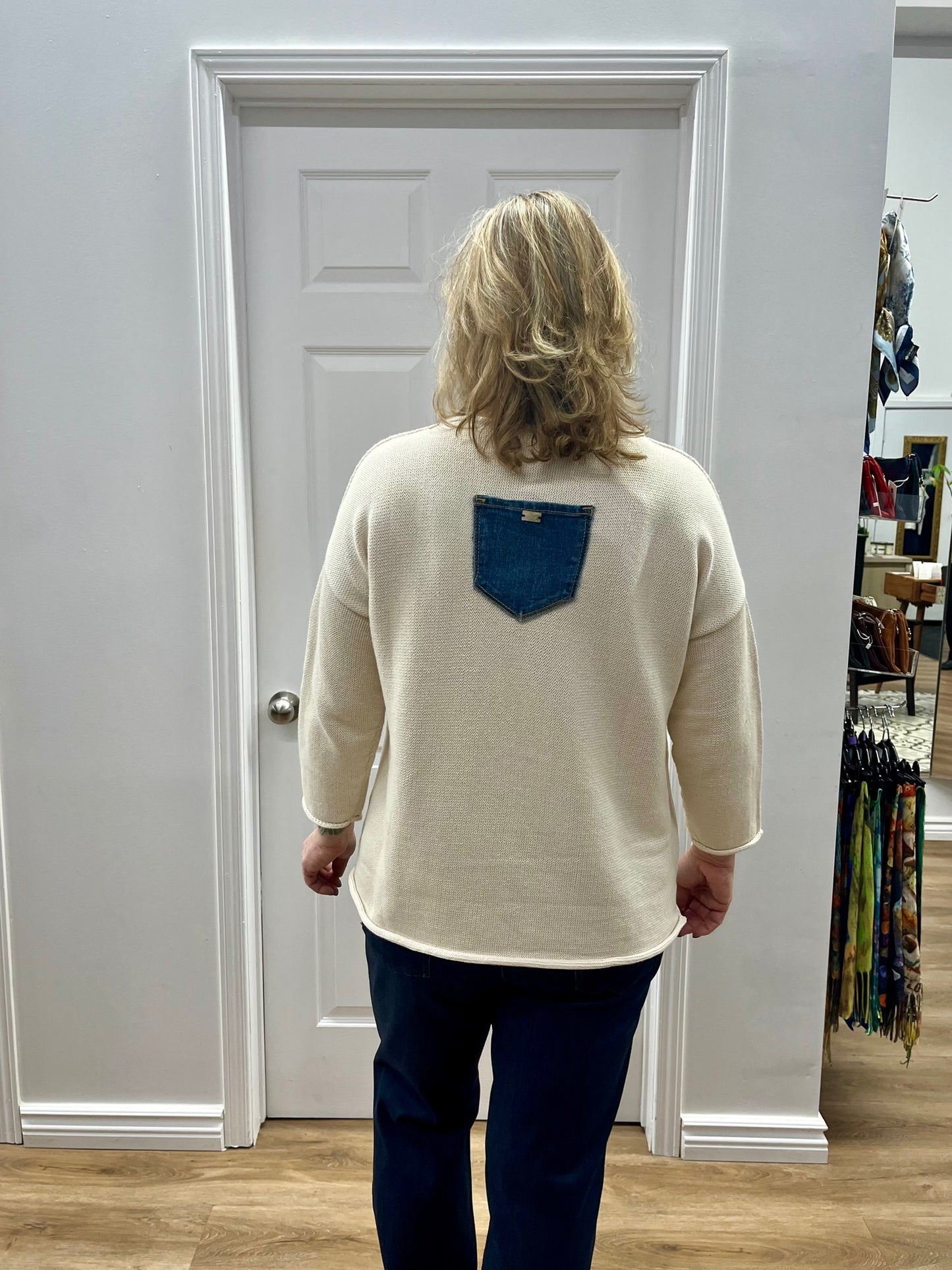 Shannon Passero Frannie Palms Pullover Cream 5733