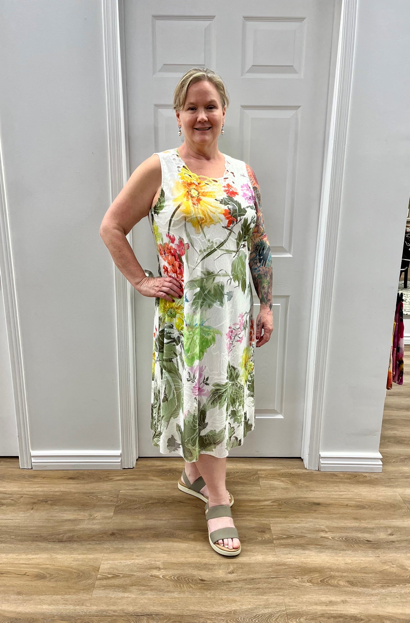 Funsport/Cativa Sleeveless Dress Vintage Floral 126143