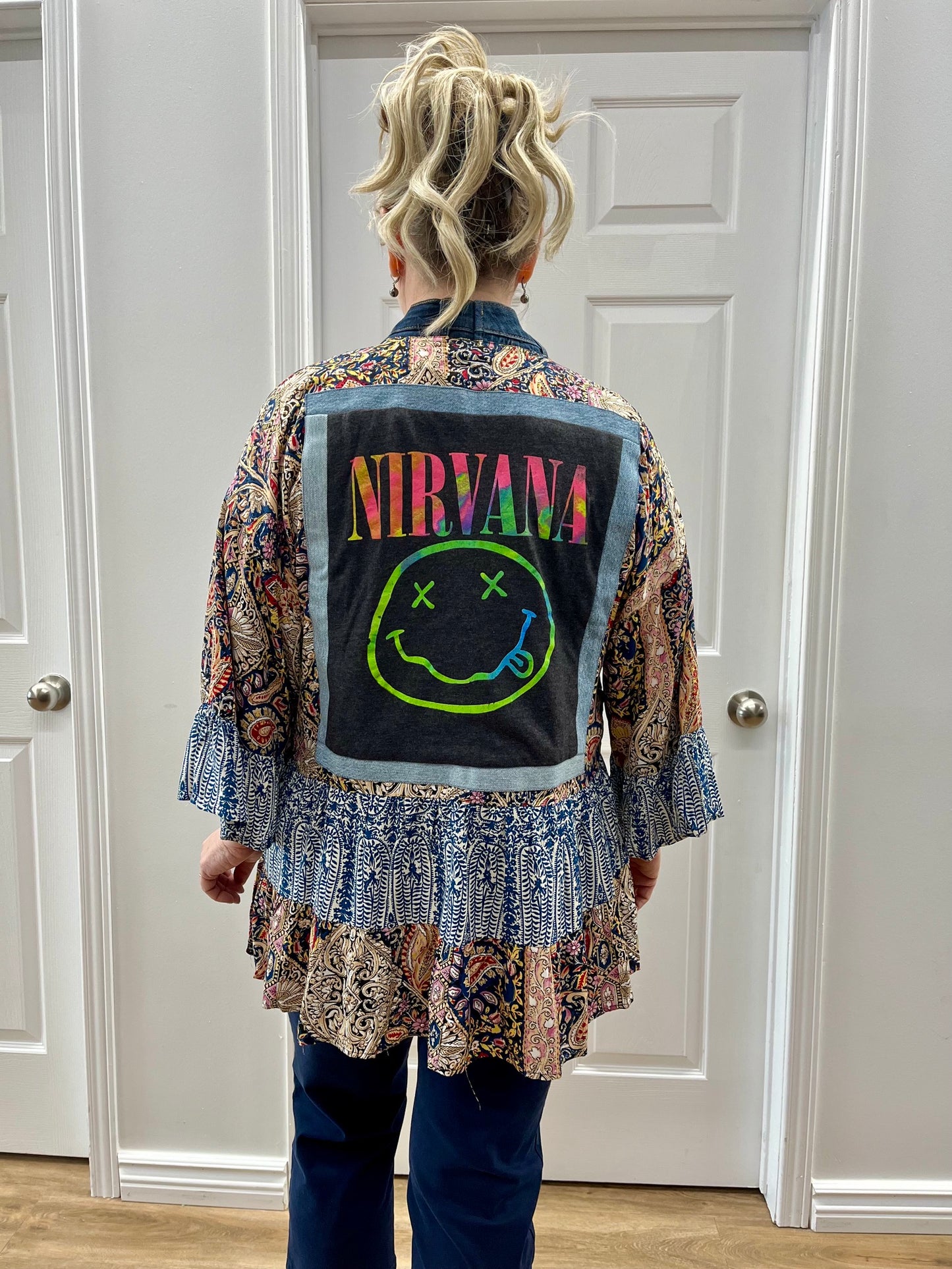 Shannon Passero Band Kimono Nirvan.- Bright 5677