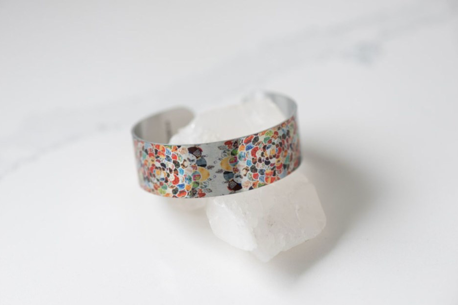 Giftologie Floral Sunburst Small Cuff "Believe in yourself and you will be unstoppable."
