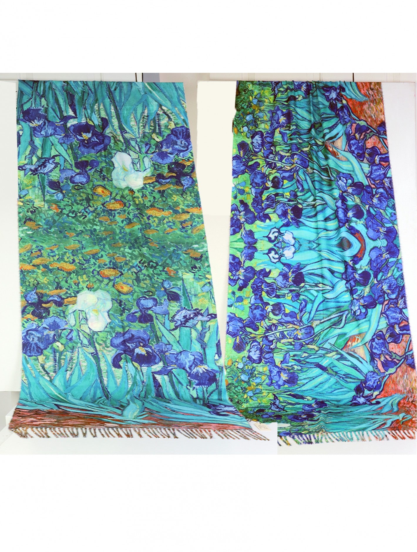 Cherie Bliss Van Gogh Irises Oil Painting Double Sided Printed Scarf SF202506