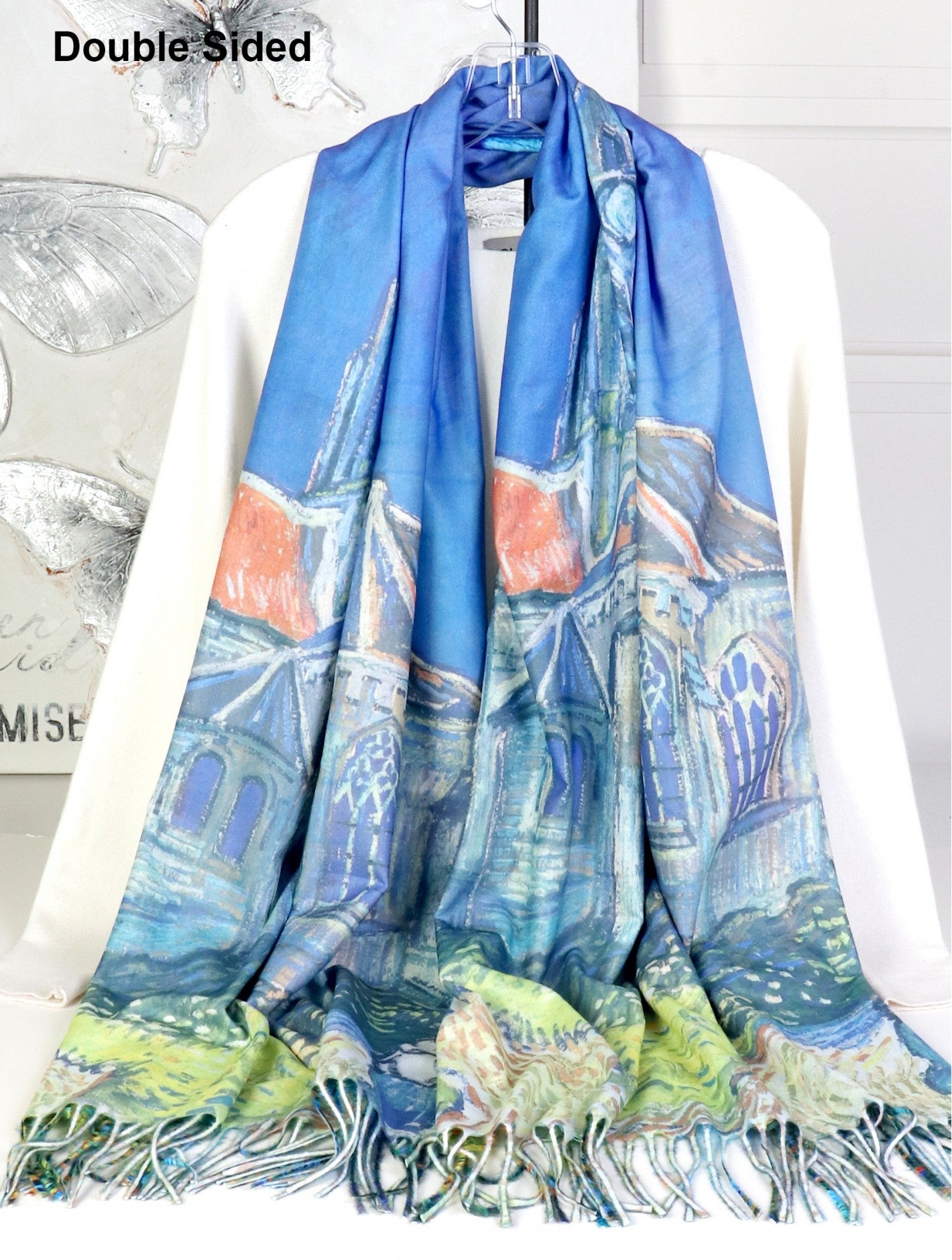Cherie Bliss Van Gogh Oil Painting Double Sided Printed Scarf SF202511