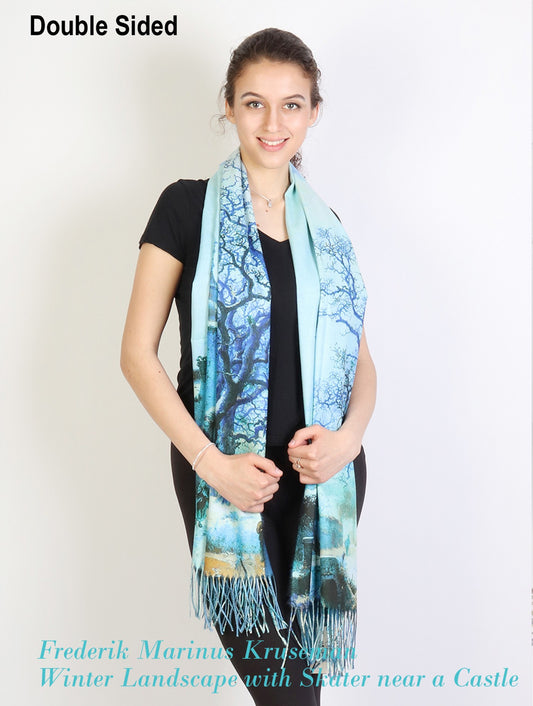 Cherie Bliss Marinus Oil Painting Double Sided Printed Scarf SF202521
