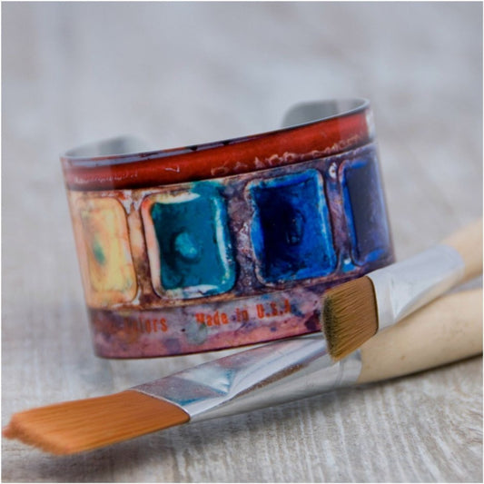 Giftologie Watercolour Paintbox Statement Cuff "Darling, you are a work of art."