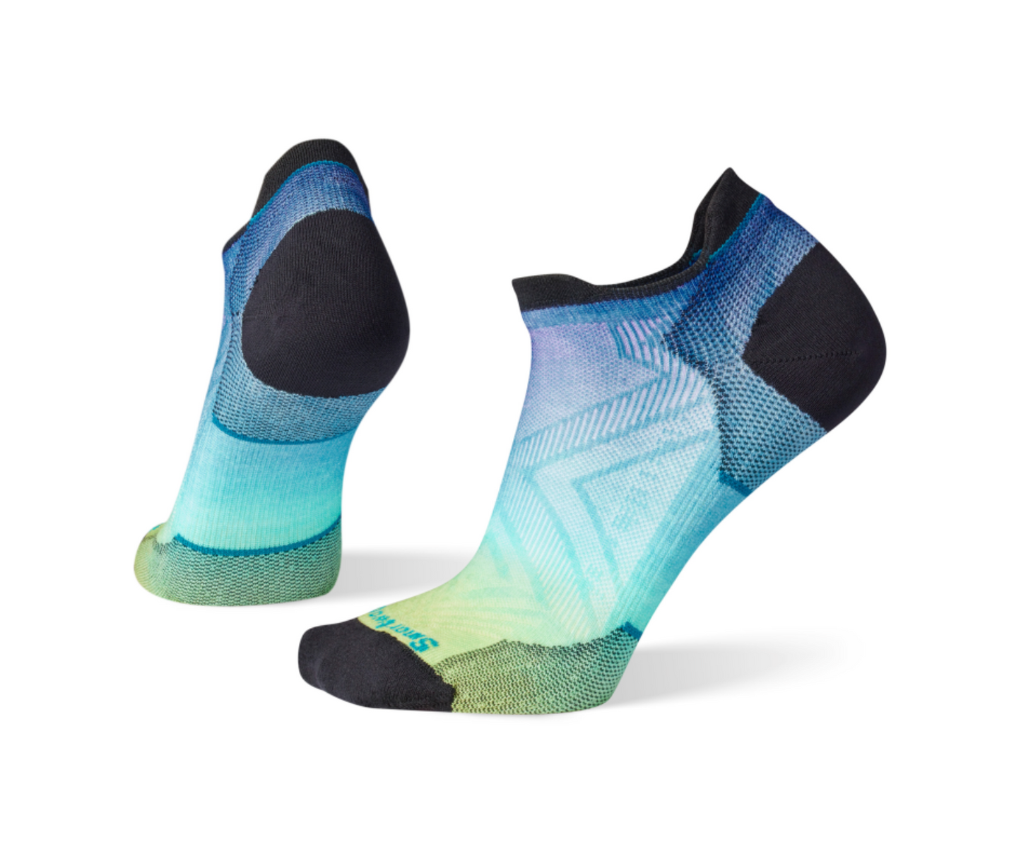 Smartwool Run Zero Cushion Ombre Print Low Ankle Socks Lt. Blue SW0016708101