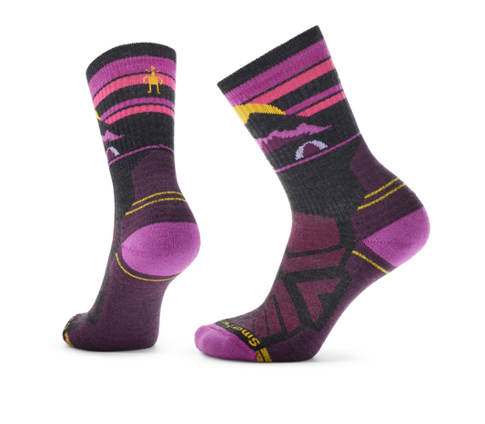 Smartwool Women's Hike Mountain Moon Crew Socks Charcoal SW0022720031