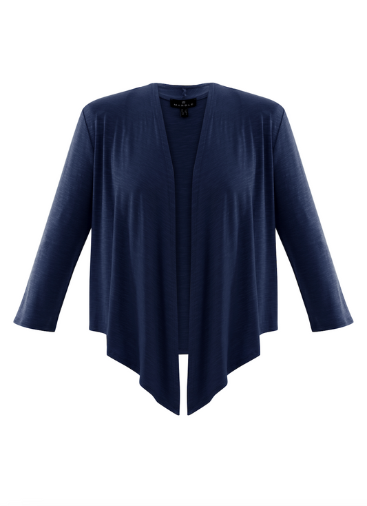 Marble Shrug w/ 3/4 Length Sleeves Navy 6541-103