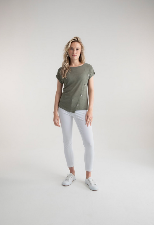 Marble Asymmetrical Top Khaki 7845-123
