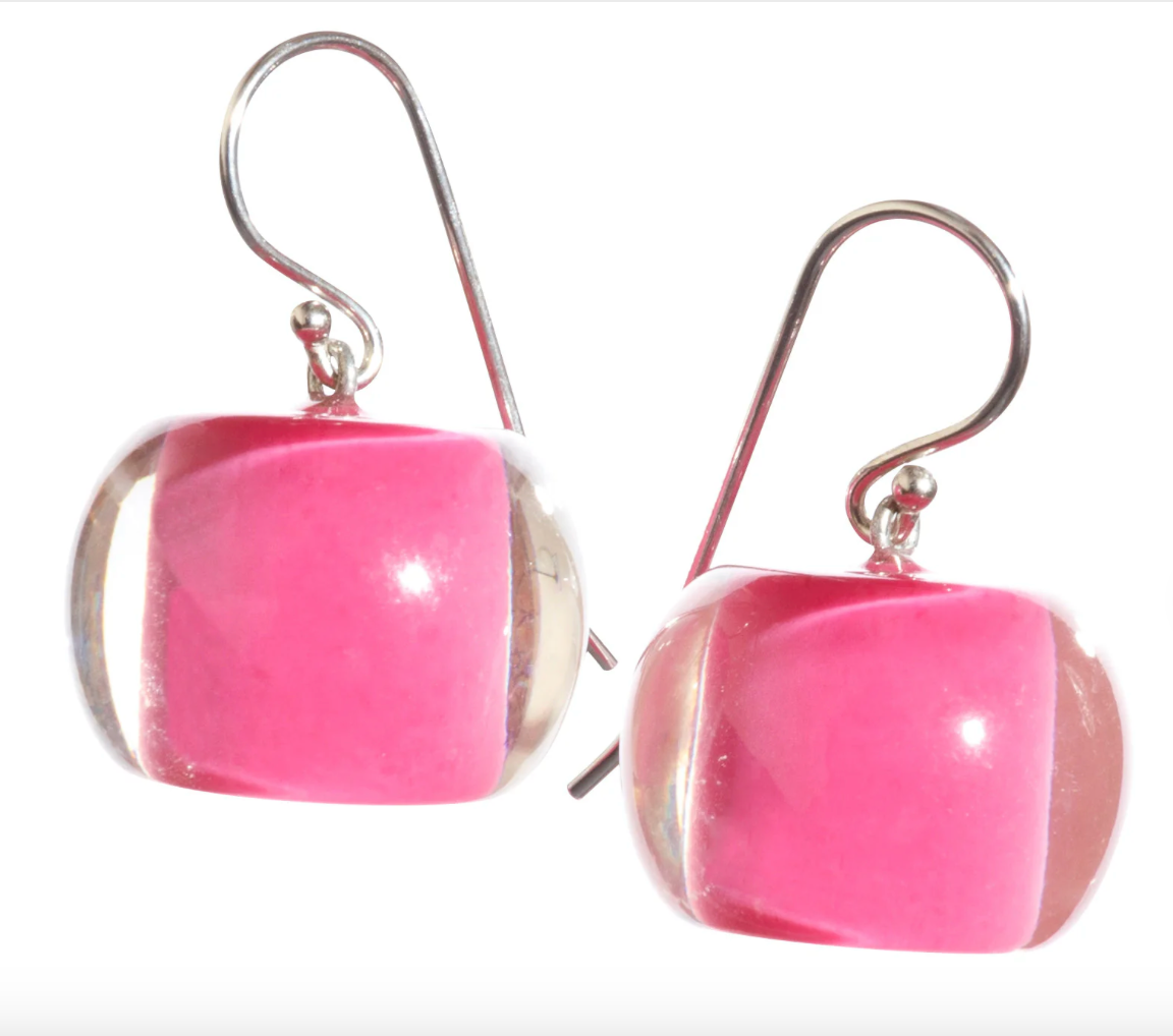 Zsiska Bliss Bead Earrings Fuchsia 1370501WHITQ00