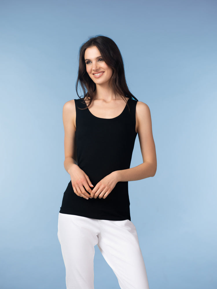 Alison Sheri Tank Top Black TAS01S26