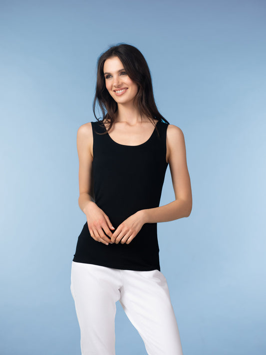 Alison Sheri Tank Top Black TAS01S26