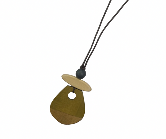 Caracol Wood Pieces on Adjustable Cord 1800-DKG