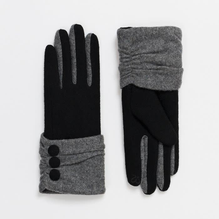 Pia Rossini Eimear Gloves Black/Grey EIM001