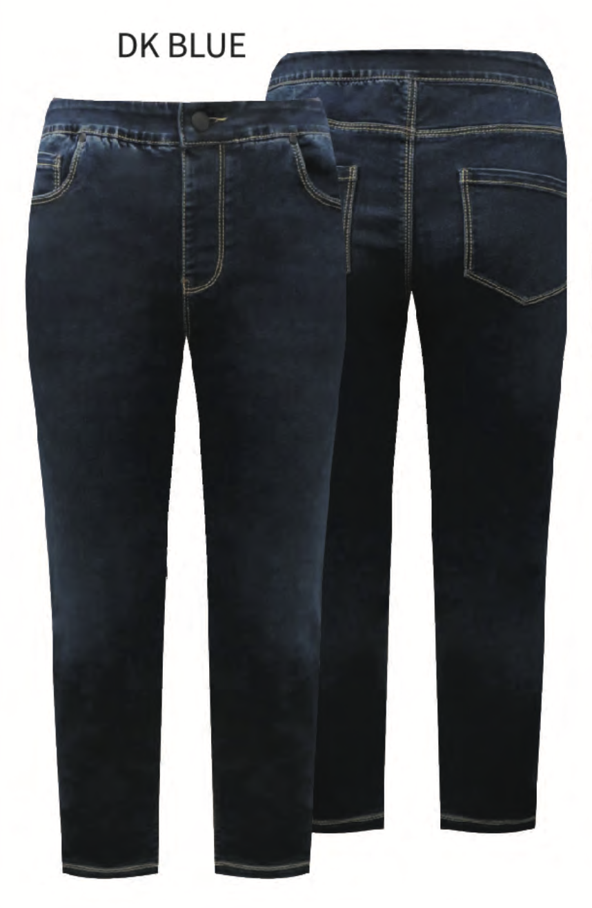 Simon Chang High Waisted Pull-on Stretch Skinny Jean Indigo Blue 0231A052
