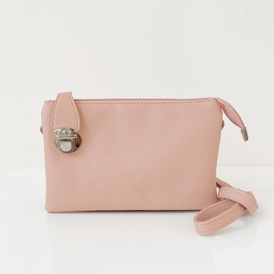 Caracol XBody Bag Multi Pocket Blush Pink 7012-PNK