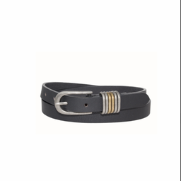 Silver Jeans Co. Leather Belt Black w/ Multi Loops 508