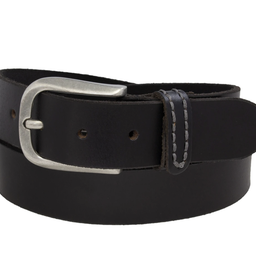 Silver Jeans Co. Leather Belt Black Sewn w/ Wrapped Loop 519