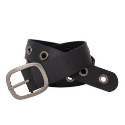 Silver Jeans Co. Leather Belt Black w/ Grommets 526