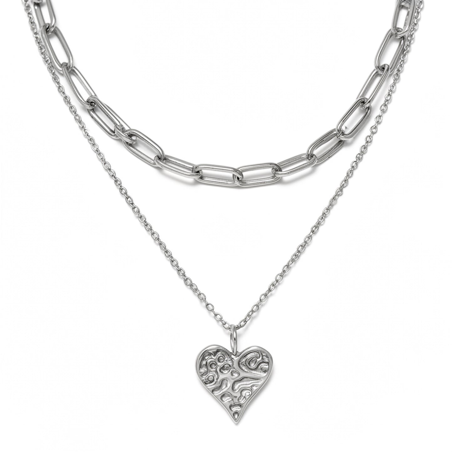 J&J Designs 17″ Paperclip Chain with 20″ Pendant Chain TAYLOR