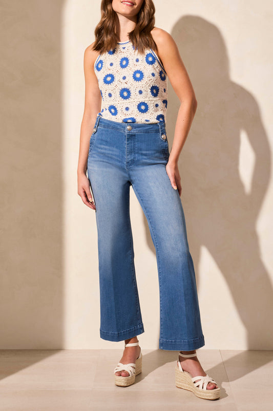 Tribal Brooke Hugging Palazzo Marine Jeans Calypso Blue 57680-5230-3186