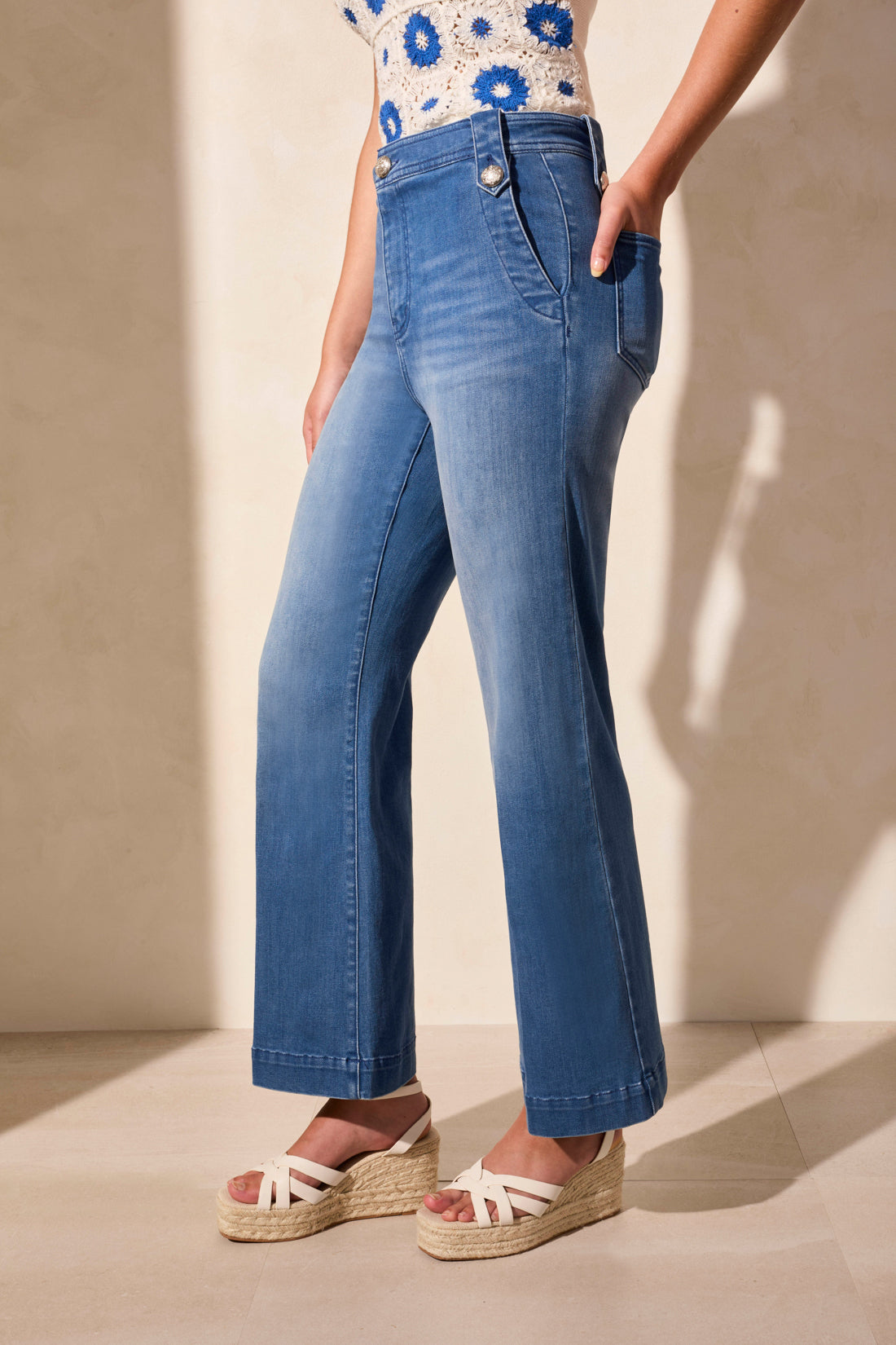 Tribal Brooke Hugging Palazzo Marine Jeans Calypso Blue 57680-5230-3186